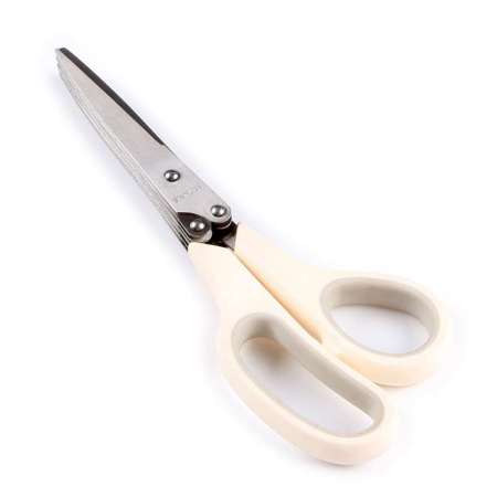 Hot Selling 7 Blades Soft Grip Handle Paper Cutting Scissors